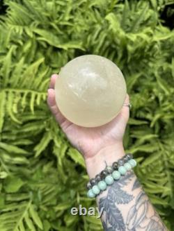 Calcite Sphere Crystal Sphere, Statement Piece