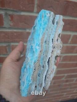 Caribbean calcite rough, very large piece