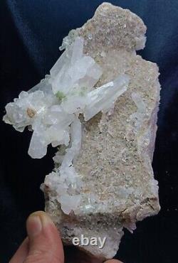 Chlorite Included Quartz Crystal With Unique Formation A collection Piece (449g)