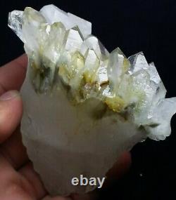 Chlorite Quartz Crystal Cluster having unique formation beautiful piece from Pak