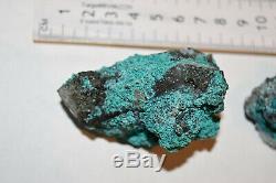 Chrysocolla over Quartz from Peru 7 piece parcel # 1234