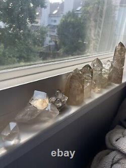 Citrine And Smoky Quartz Towers And Raw Points 10 Piece Collection