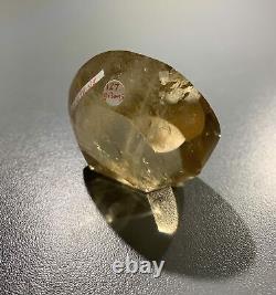 Citrine (natural) round cut freeform display piece healing crystal