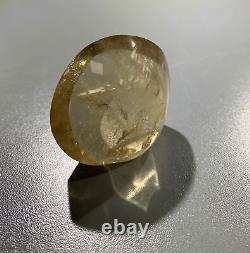 Citrine (natural) round cut freeform display piece healing crystal