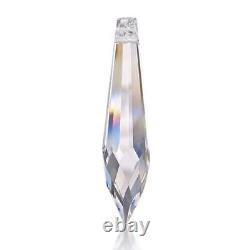 Clear Asfour Crystal, Drop Prisms, Suncatcher 76mm Crystal Prism 1 Hole