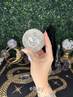 Clear Quartz Sphere Crystals, Statement Piece, Rainbows