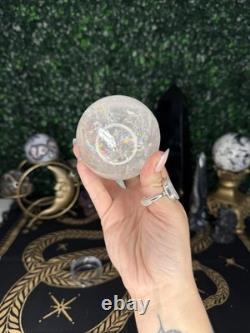 Clear Quartz Sphere Crystals, Statement Piece, Rainbows