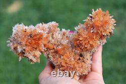 Creedite Crystals Superb Gemmy Orange Color From Mexico 512 Grams Large Piece