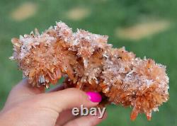 Creedite Crystals Superb Gemmy Orange Color From Mexico 512 Grams Large Piece