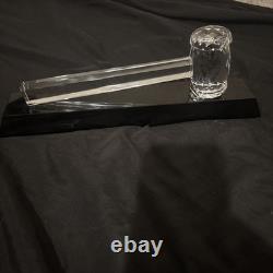 Crystal Gavel with Black Base Very Beautiful Piece Great Condition