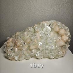 Crystal Green Apophyllite On Stilbite Mineral Specimen 5lb Statement Piece
