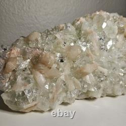Crystal Green Apophyllite On Stilbite Mineral Specimen 5lb Statement Piece