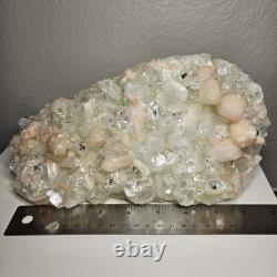 Crystal Green Apophyllite On Stilbite Mineral Specimen 5lb Statement Piece