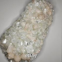 Crystal Green Apophyllite On Stilbite Mineral Specimen 5lb Statement Piece
