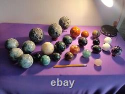 Crystal Spheres Bulk Lot Set 26 Piece