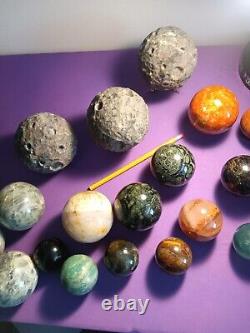 Crystal Spheres Bulk Lot Set 26 Piece