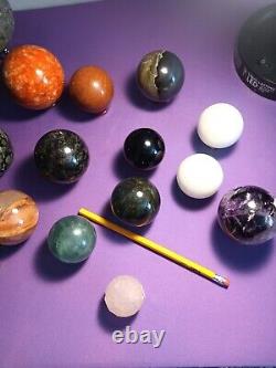 Crystal Spheres Bulk Lot Set 26 Piece