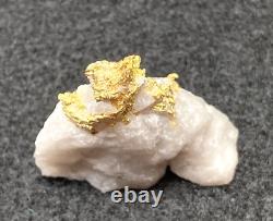 Crystallized Gold on Quartz 18 gm TW- Beautiful Display Piece 4 cm x 3.5 cm