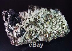 Cubic Fine Pyrite, Black Sphalerite & Quartz Perú Master Piece Animon Mine