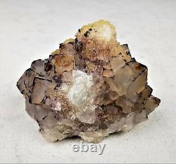 Cubic Fluorite With Yellow Calcite High Quality Collectors Piece