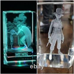 Cubic Theater One Piece Collection Luffy & Shanks sabo 3D Crystal Figure Set