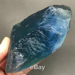 D4 900g Translucent Large Piece Blue Green Fluorite Crystal Mineral Specimen