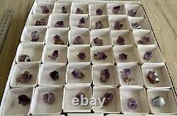 DT Amethyst from Kazakhstan, Lot of 36 pieces