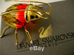Daniel Swarovski Crystal Beetle Bug Object Piece Retired New In Box