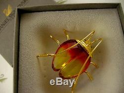 Daniel Swarovski Crystal Beetle Bug Object Piece Retired New In Box