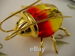 Daniel Swarovski Crystal Beetle Bug Object Piece Retired New In Box