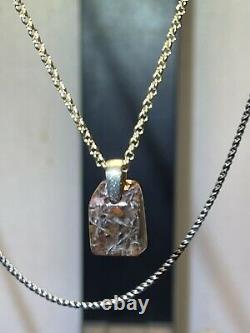 Dinosaurgemopalizedspider Bone20 Solid Gold Chainneklacevery Rare Piece