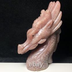Dragon Hand-carved Natural Quartz Crystal Mineral Specimen Red Dongling Stone