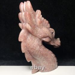 Dragon Hand-carved Natural Quartz Crystal Mineral Specimen Red Dongling Stone
