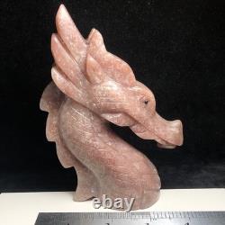 Dragon Hand-carved Natural Quartz Crystal Mineral Specimen Red Dongling Stone