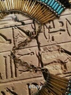 Egyptian collier ethnic jewelry rare necklaces antique jewels collectibles charm