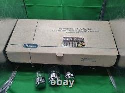 Eighteen 18 Piece Tumbler Set In Chromium And Crystal Hellerware In Box