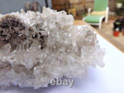 Ellenville needle quartz crystal matrix 640g 8x3-1/2x2-1/2 Museum piece