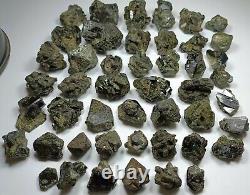 Epidote Crystals with Flower Formation, Beautiful Crystals. 47 pieces lot- Pak