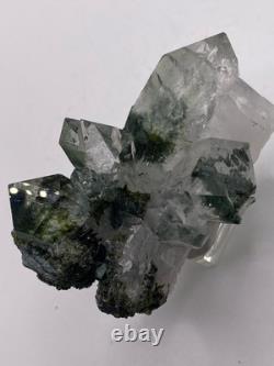 Epidote Included Water Clear Himalayan Quartz Cluster! See Video
