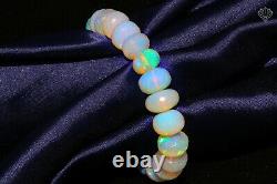 Ethiopian Fire Opal Rondelle Faceted Bracelet 159ct Loose Beads Stretch Bracelet