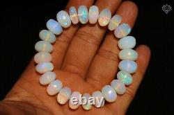 Ethiopian Fire Opal Rondelle Faceted Bracelet 159ct Loose Beads Stretch Bracelet