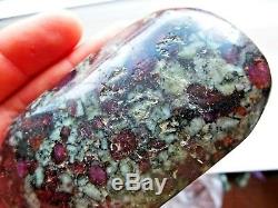 Eudialyte Natural pebble polishing 4 PIECES 590gr