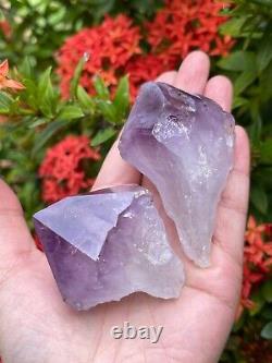 Extra Large Amethyst Rough Points, 2.5 3.25 Raw Amethyst Points, Bulk Lot