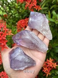 Extra Large Amethyst Rough Points, 2.5 3.25 Raw Amethyst Points, Bulk Lot