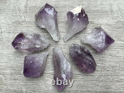 Extra Large Amethyst Rough Points, 2.5 3.25 Raw Amethyst Points, Bulk Lot