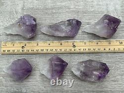 Extra Large Amethyst Rough Points, 2.5 3.25 Raw Amethyst Points, Bulk Lot