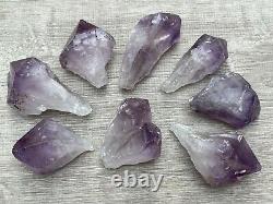 Extra Large Amethyst Rough Points, 2.5 3.25 Raw Amethyst Points, Bulk Lot