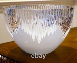 FABERGE GLACON ANTARCTICA 8H BOWL, 10.5 Bowl, 12H Vase & 14H Vase, 4 Pieces