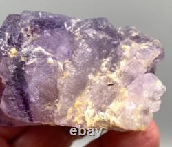 FLUORITE PURPLE SINGLE BIG CRYSTAL, FLOATING PIECE from PERÚ. AMAZING COLOR