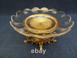 FRENCH, NIII gilt Bronze and Crystal Centre Piece Dragon Neoclassical style 1860